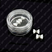 White Acrylic Bows - 2 pcs./set | Stock clearance