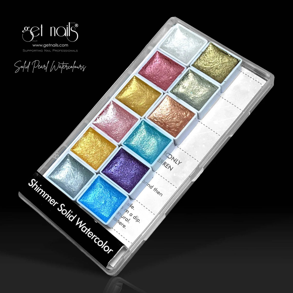 Aquarelles perlées solides GN