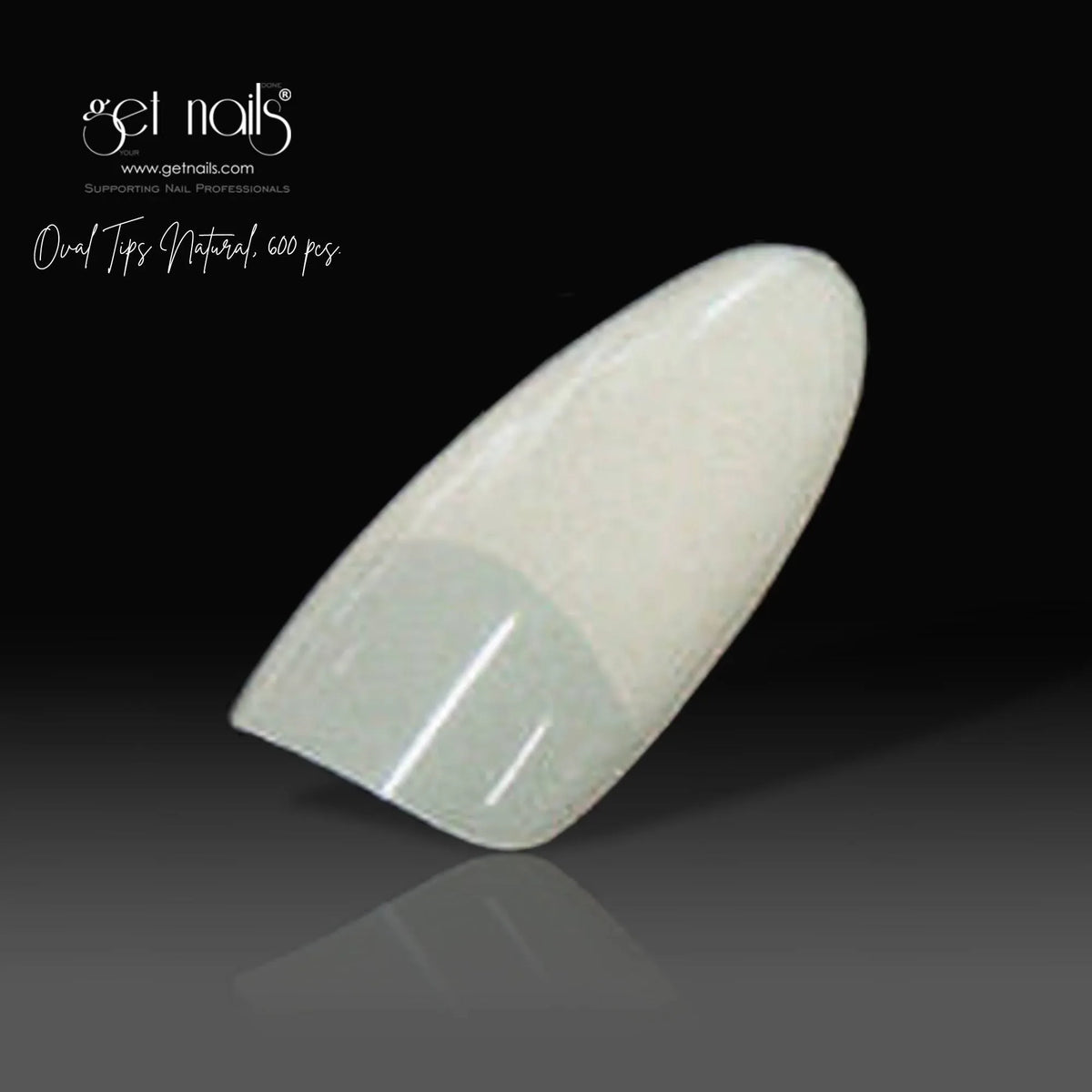 Natural Oval Tips, 600 pcs. GN