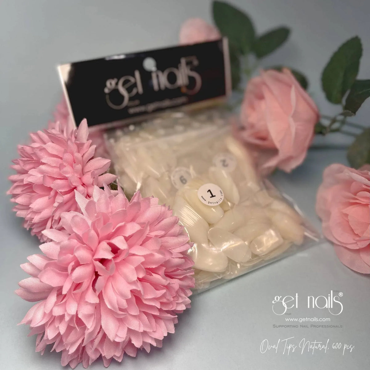 Oval Tips Natural, 600 pcs. GN