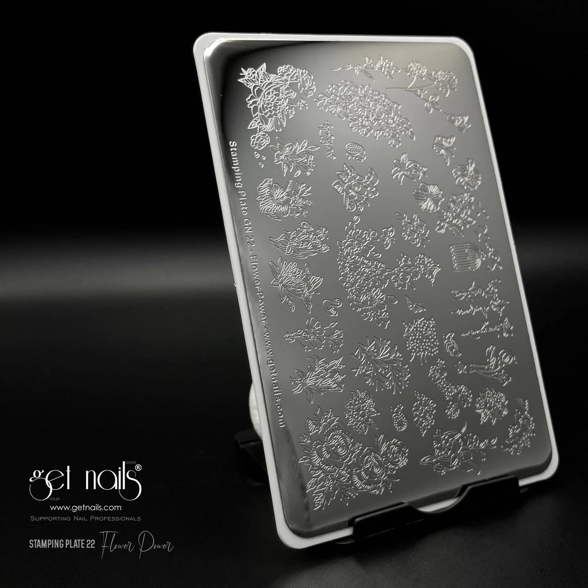 Plaque de stamping GN 22 - Flower Power