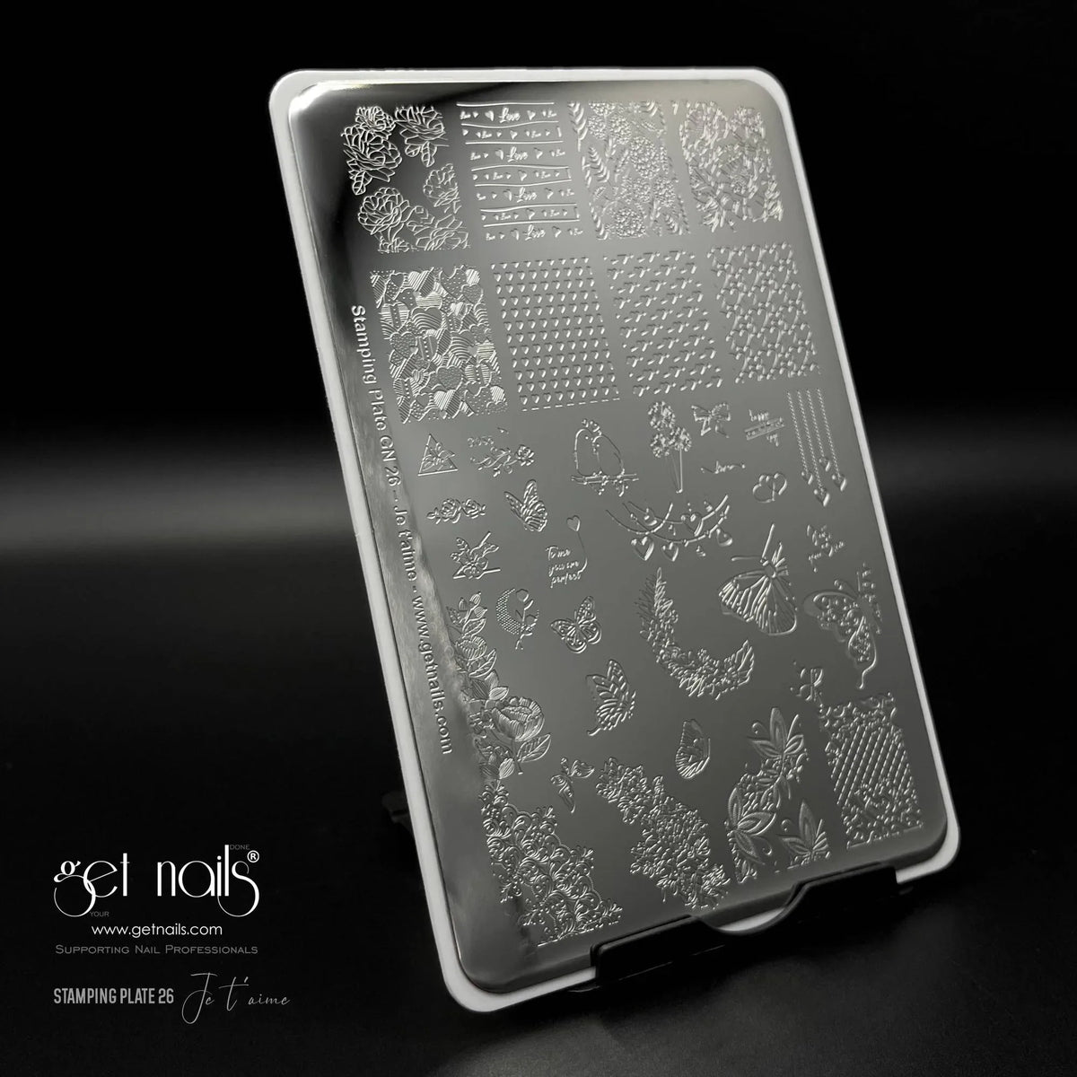Plaque de stamping GN 26 - Je t'aime