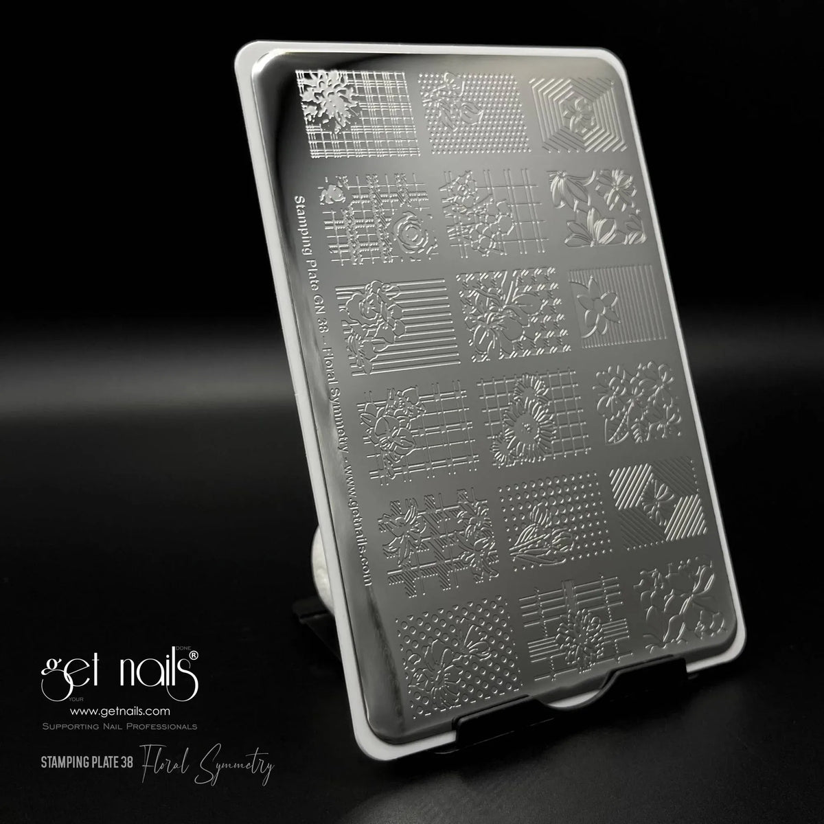 Plaque de stamping GN 38 - Floral Symmetry