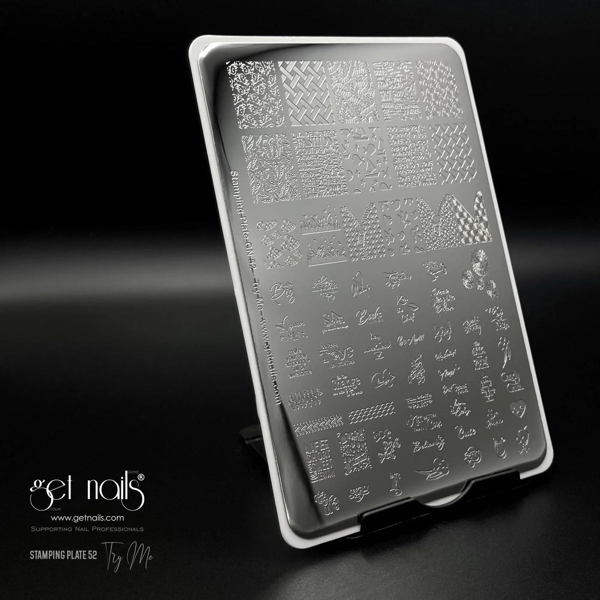Plaque de stamping GN 52 - Try Me