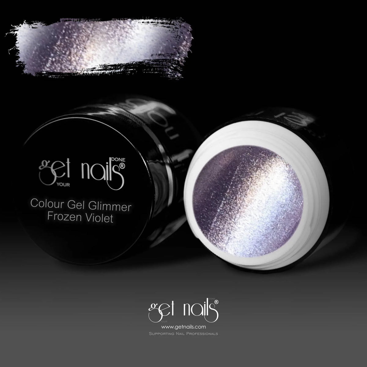 Colour Gel Glimmer Frozen Violet | UV/LED Coloured Gel