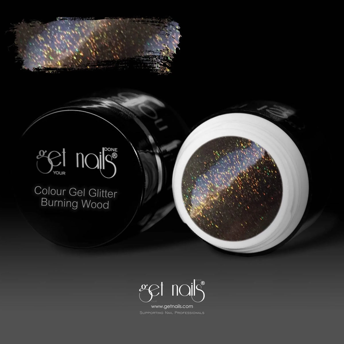 Colour Gel Glitter Burning Wood | UV/LED Coloured Gel