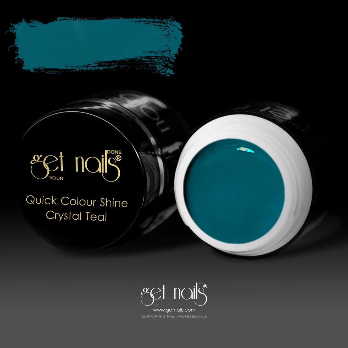 Quick Colour Shine Crystal Teal | UV/LED Color Gel