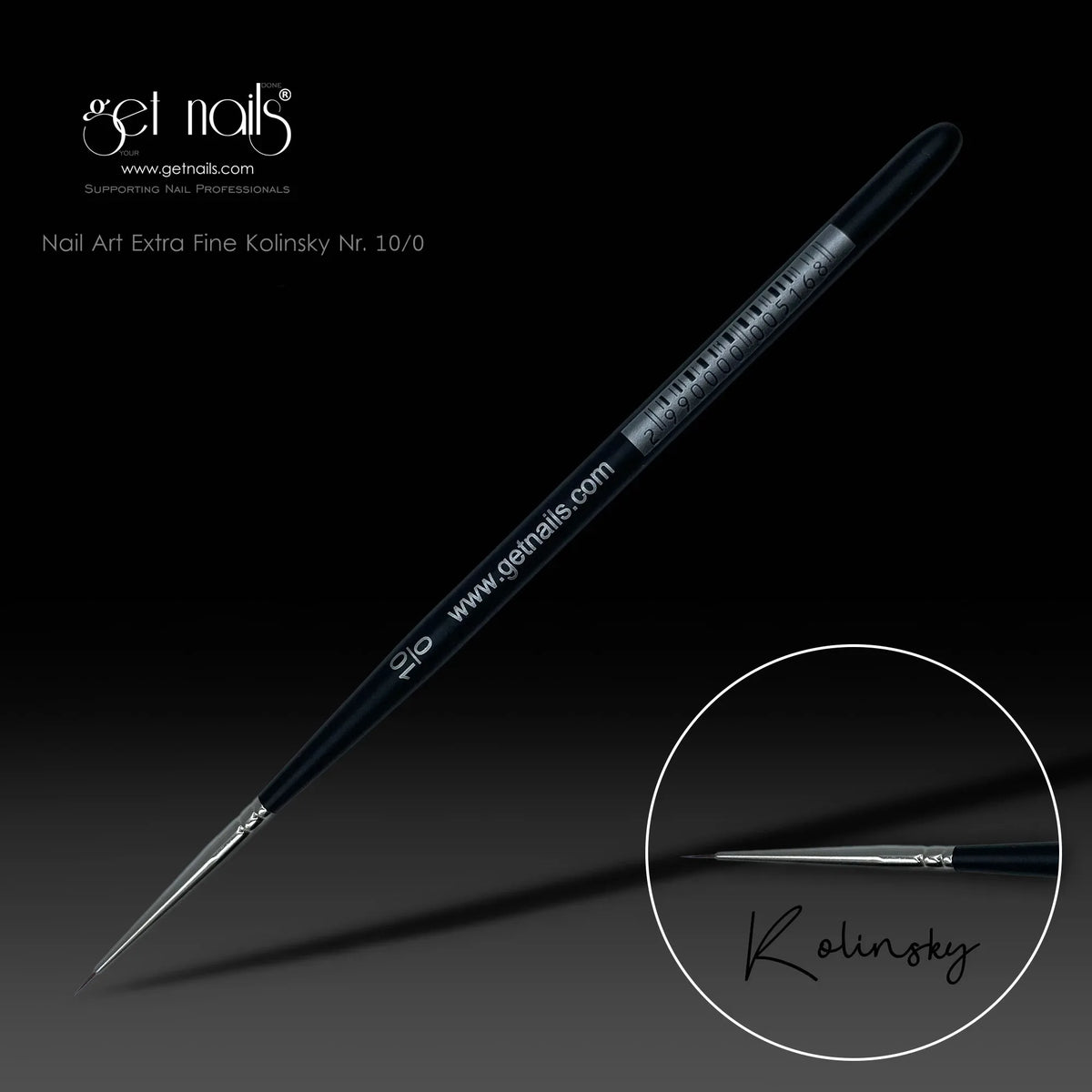 Extra Fine Kolinsky Nail Art Brush No. 10/0 GN