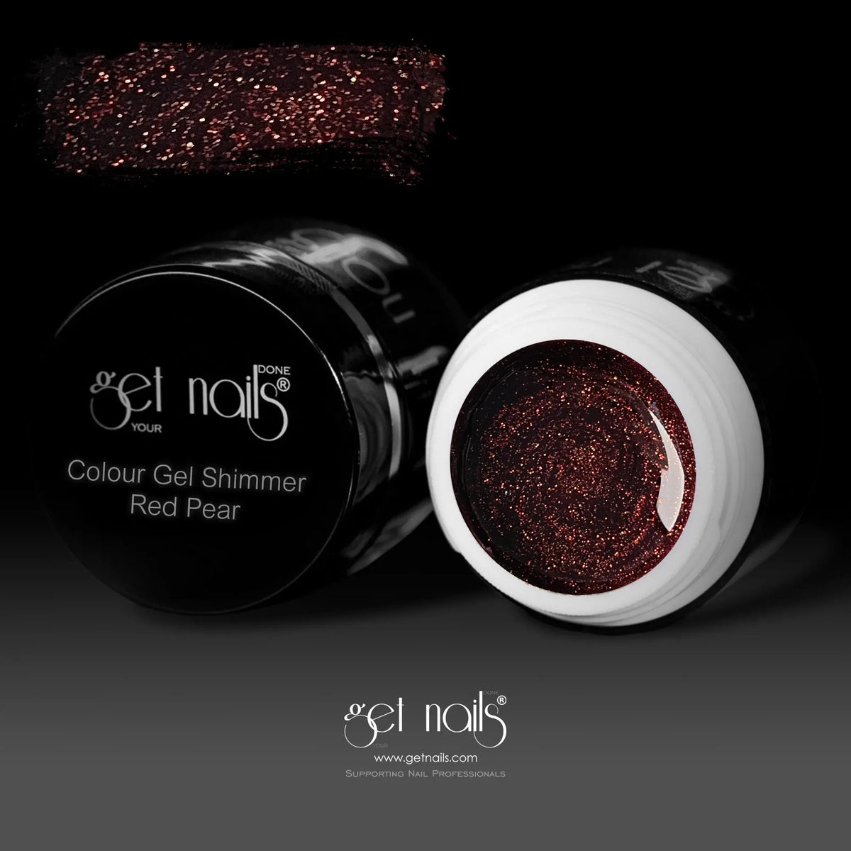Colour Gel Shimmer Red Pear | UV/LED Coloured Gel