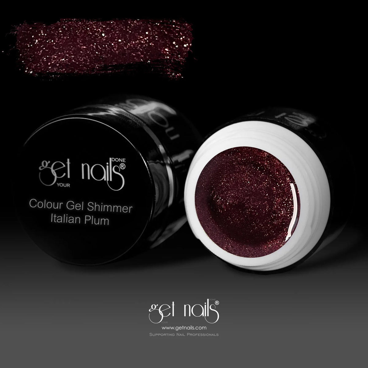 Colour Gel Shimmer Italian Plum | UV/LED Coloured Gel