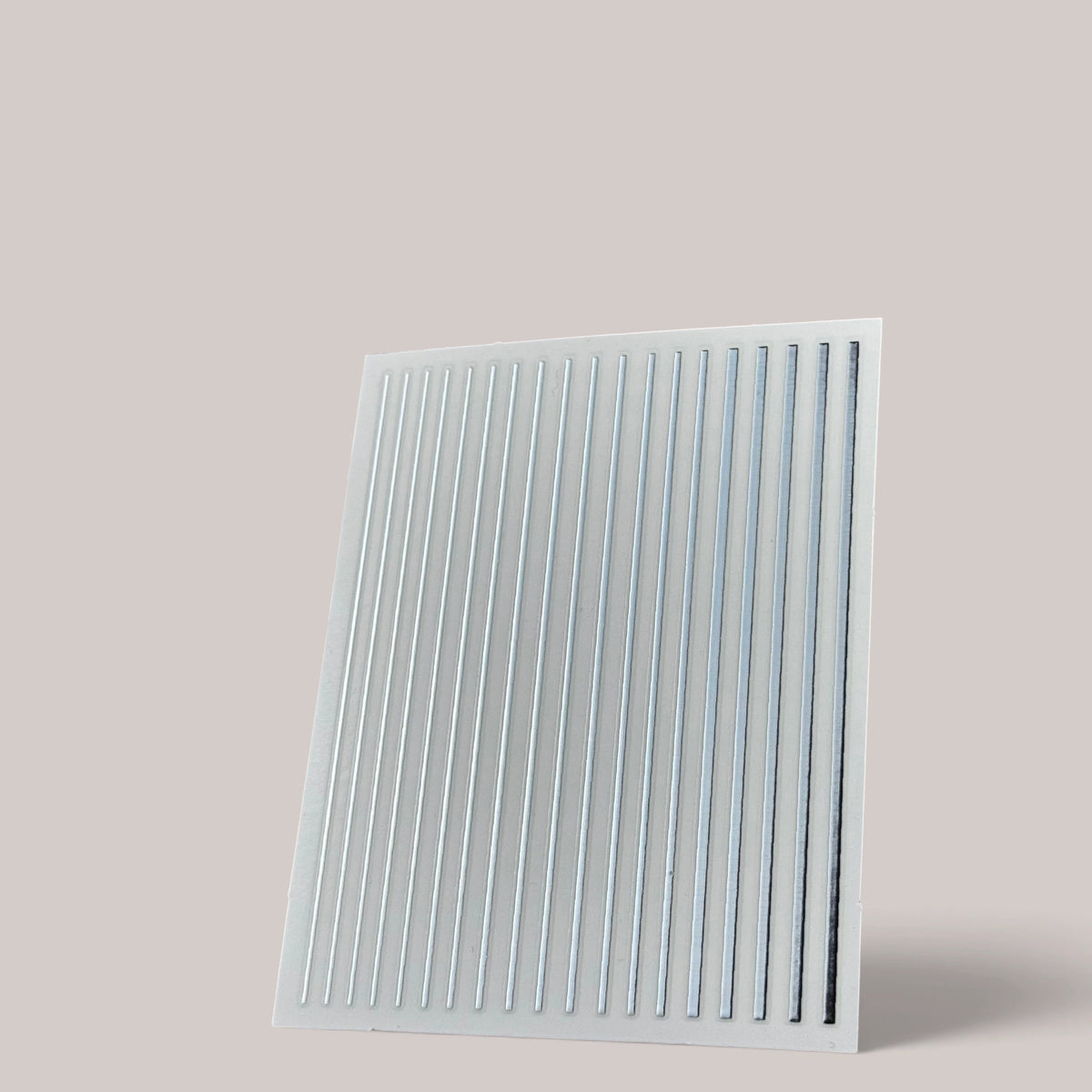 Sticker 3D Stripes Silver GN