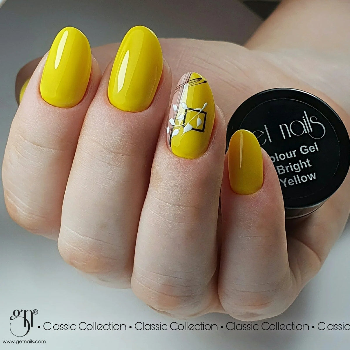 Gel de couleur jaune vif UV/LED