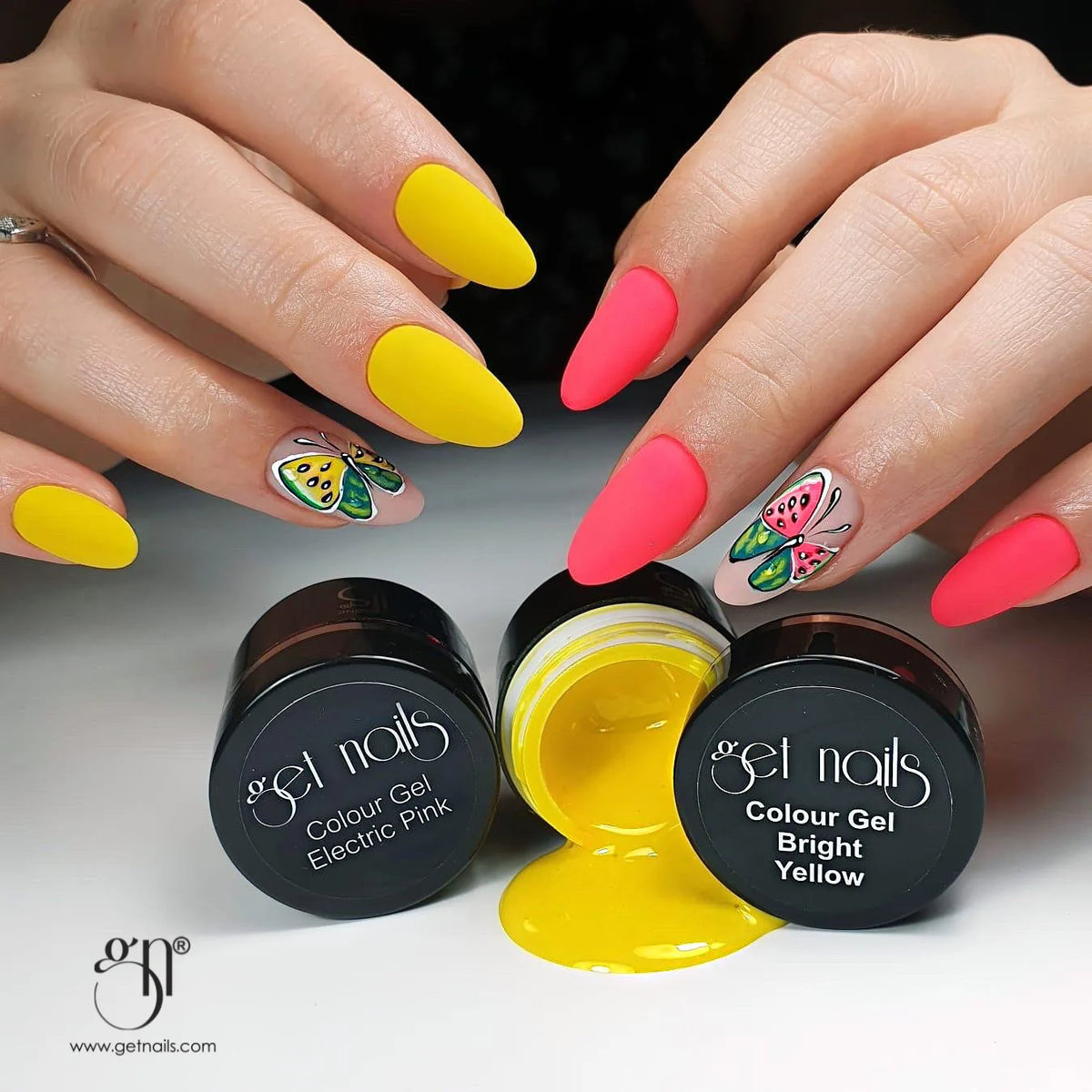 Gel de couleur jaune vif UV/LED