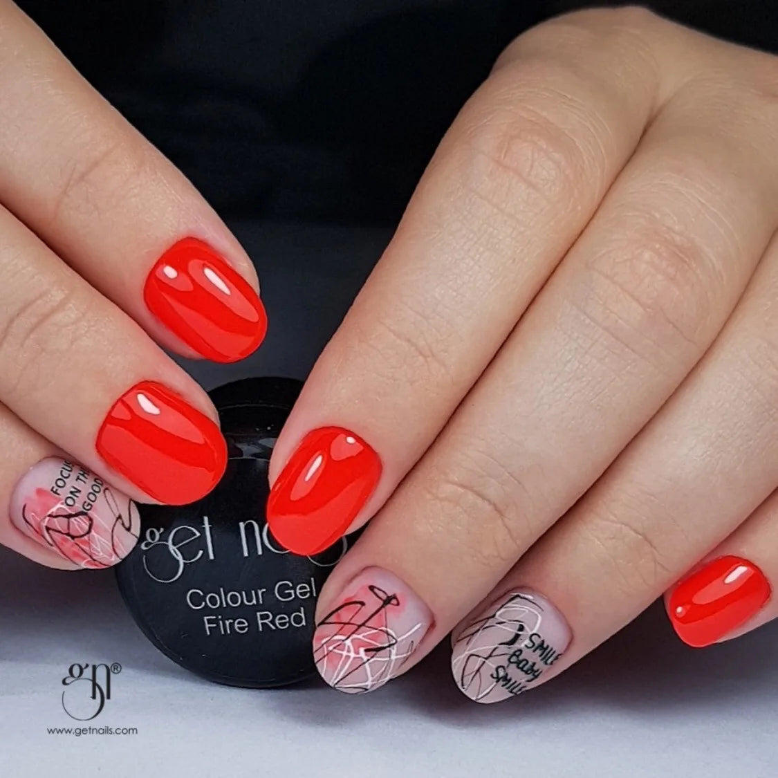 Gel couleur rouge feu | Gel Colorat UV/LED