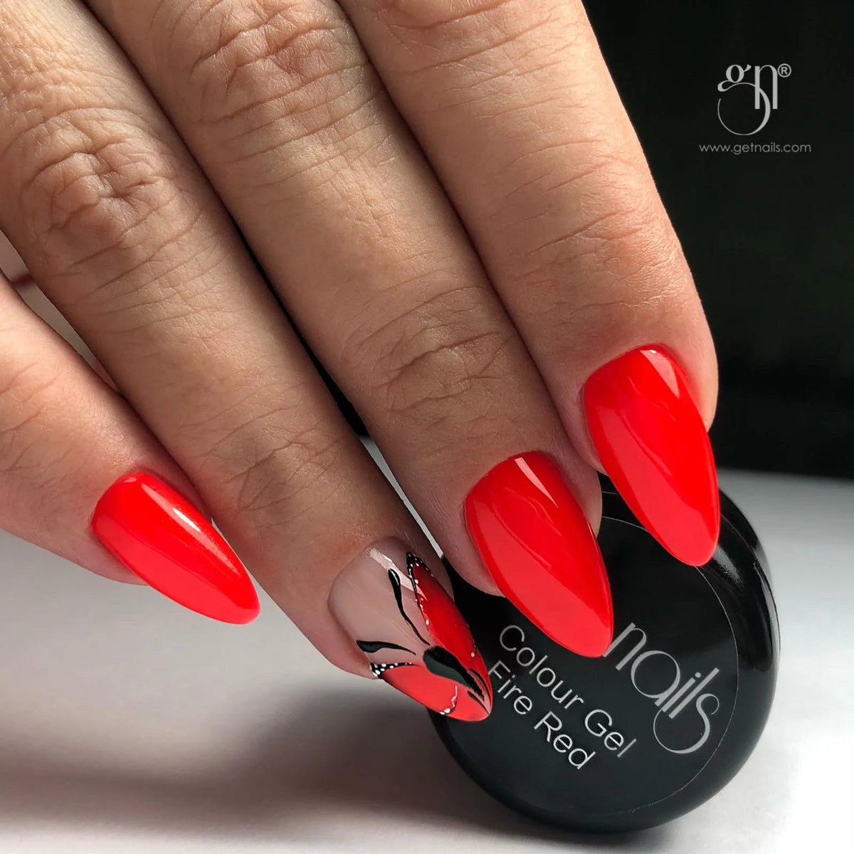 Gel couleur rouge feu | Gel Colorat UV/LED