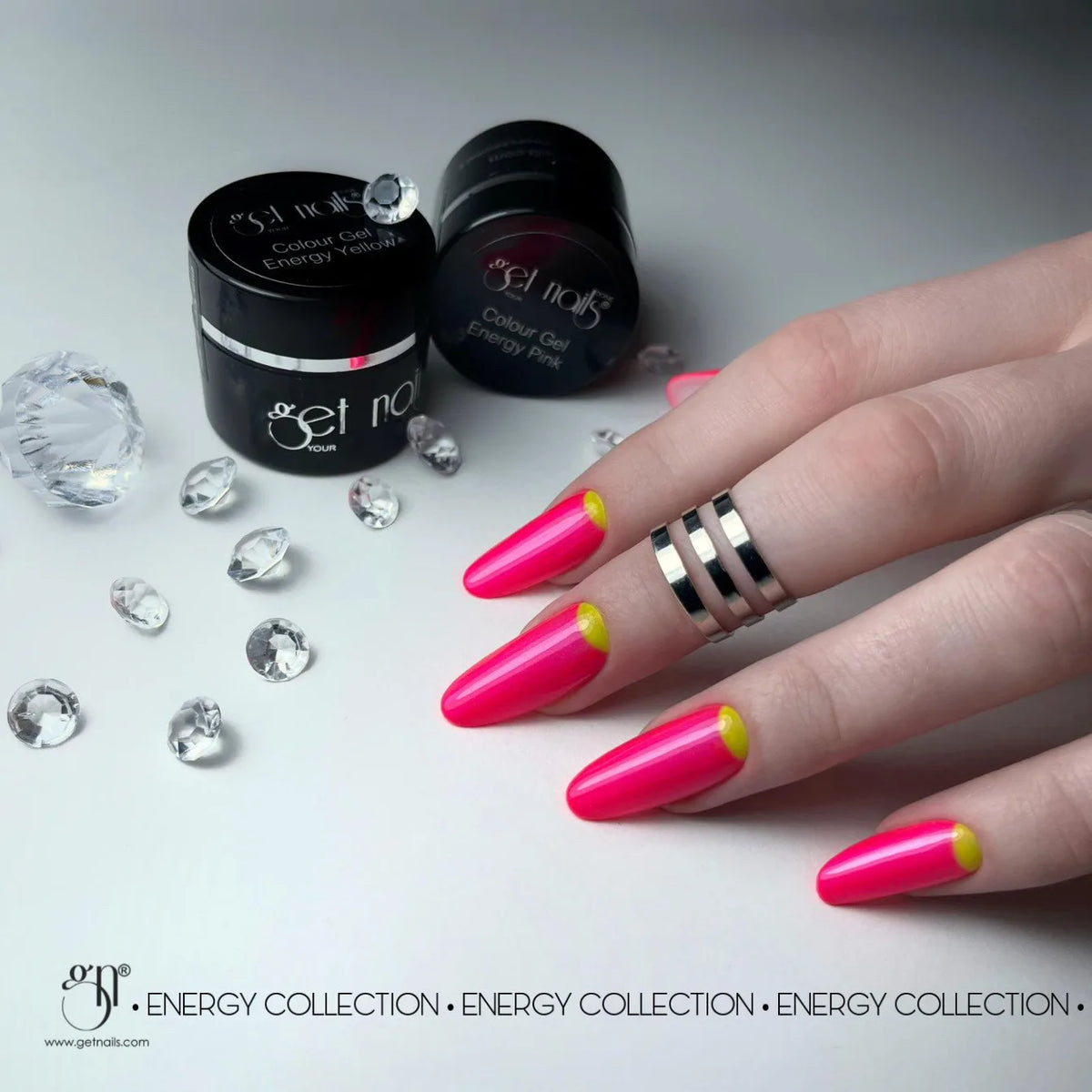 Gel Couleur Énergie Rose | Gel Coloré UV/LED