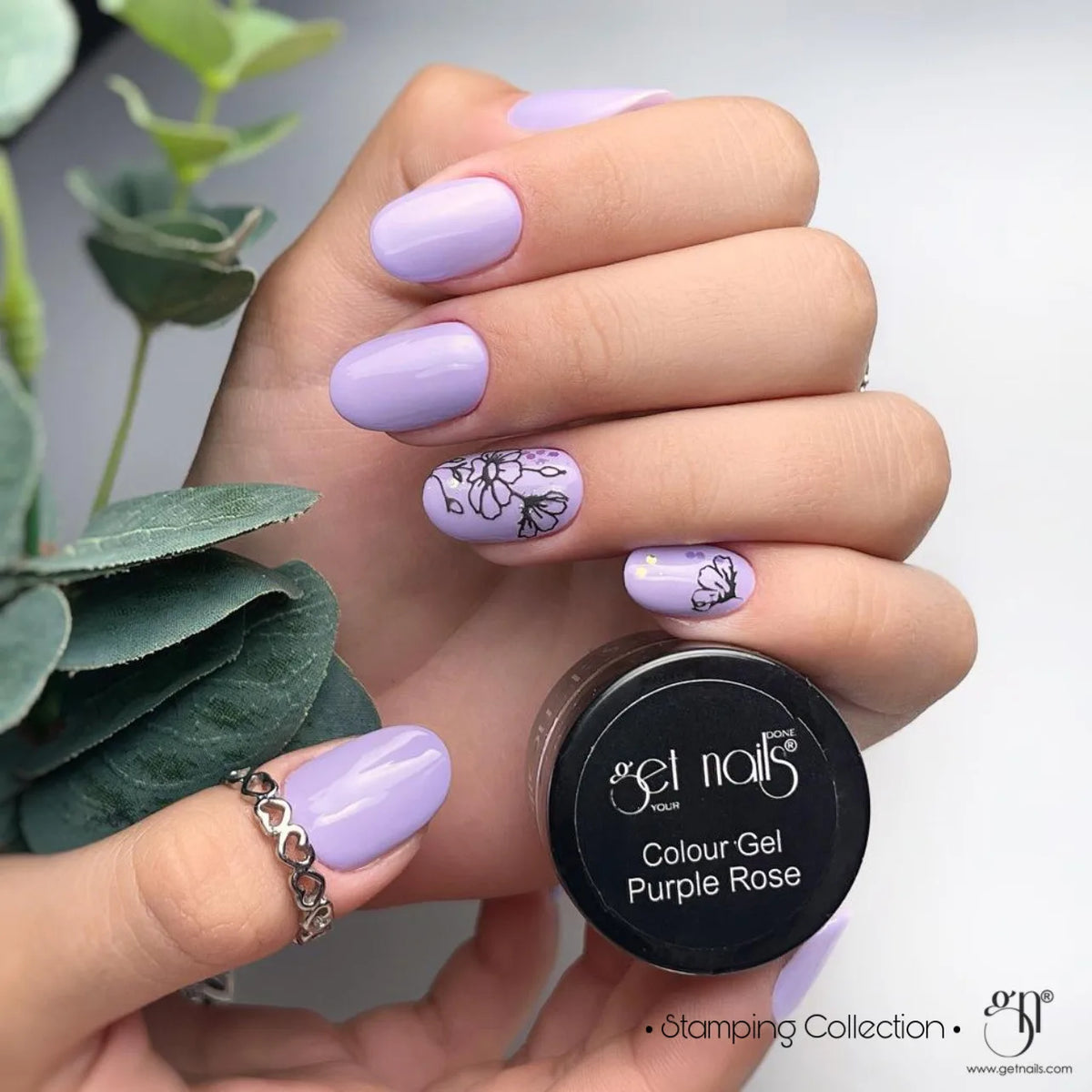 Plaque de stamping GN 22 - Flower Power