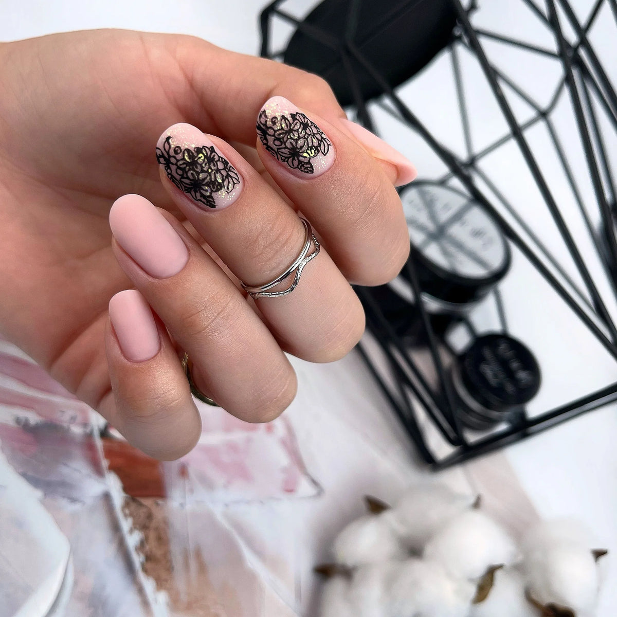 Plaque de stamping GN 22 - Flower Power