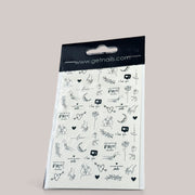 Sticker Art Tattoo 27 GN Love