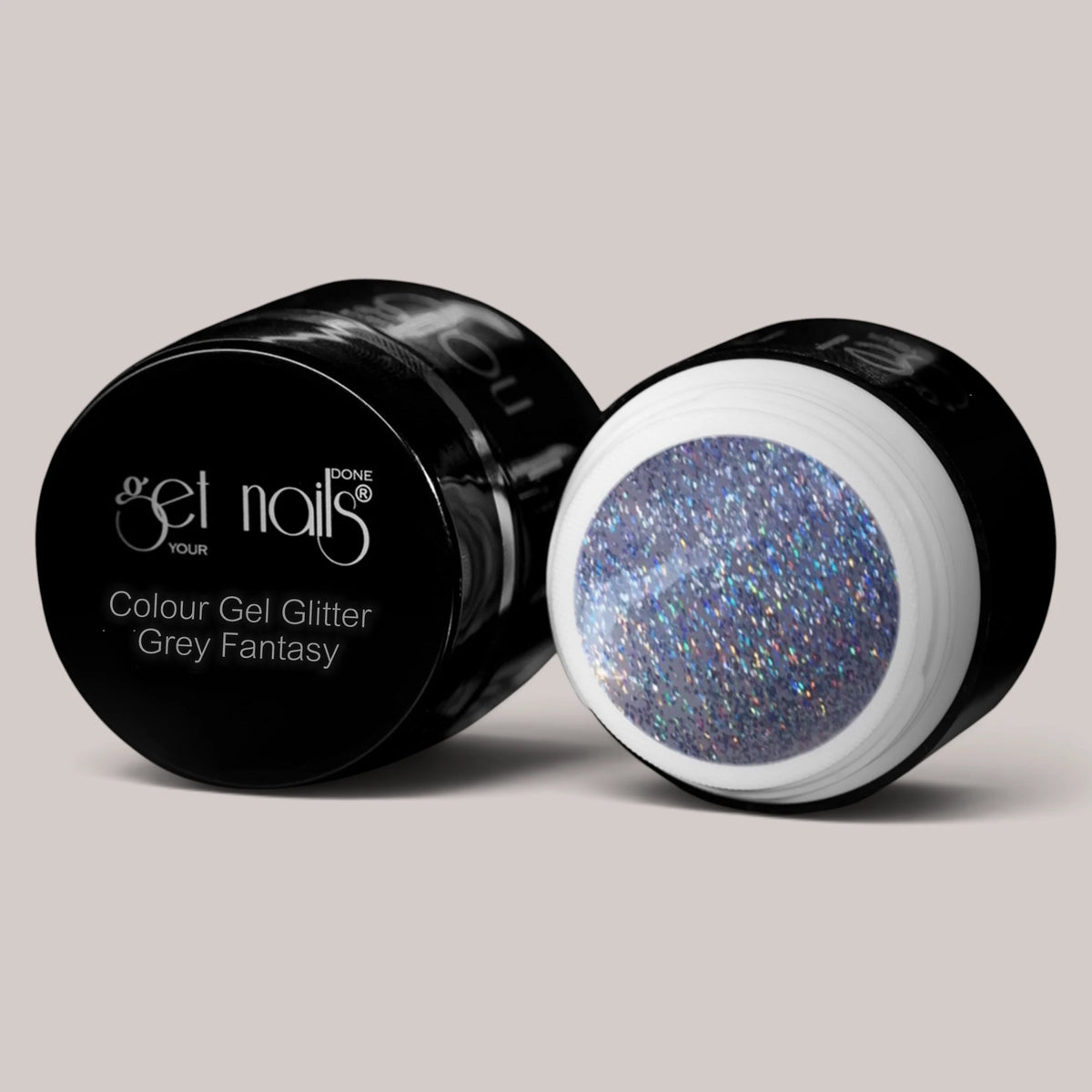 Colour Gel Glitter Grey Fantasy | Gel Colorat UV/LED