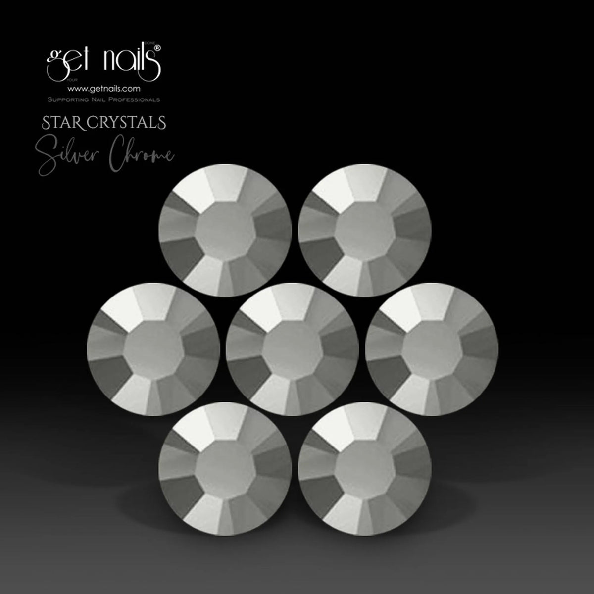 Star Crystals Silver Chrome, SS3 GN