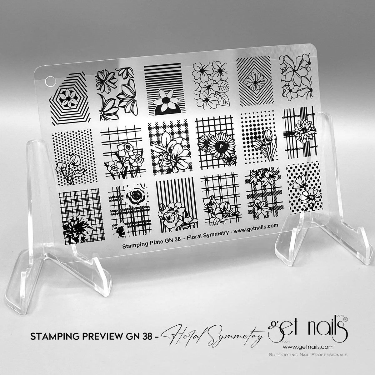 Stamping Preview GN 38 - Floral Symmetry