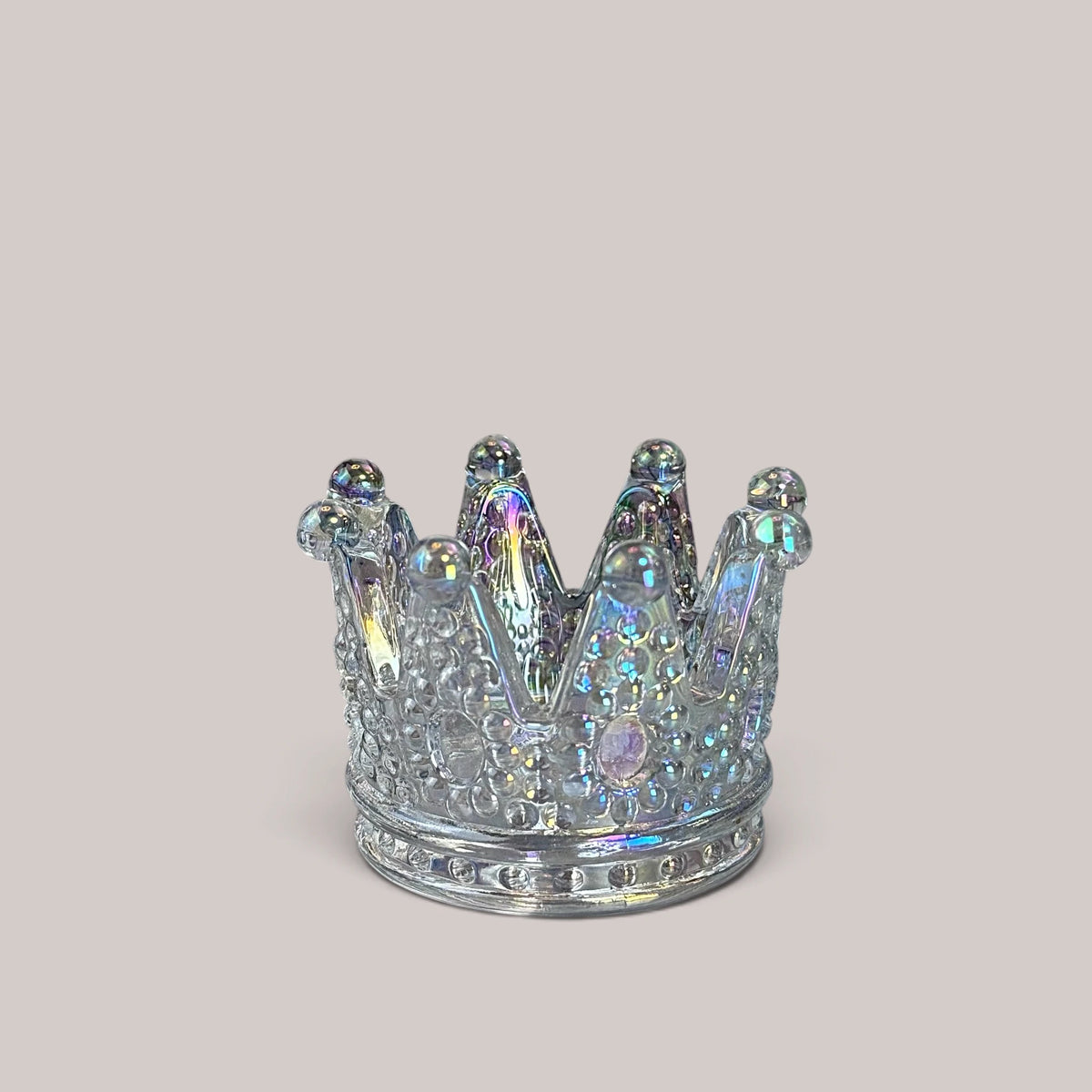 Brush Stand Crown Crystal AB GN