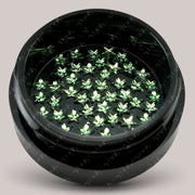 Strasuri Stelute 3mm - Light Green, 50 buc.