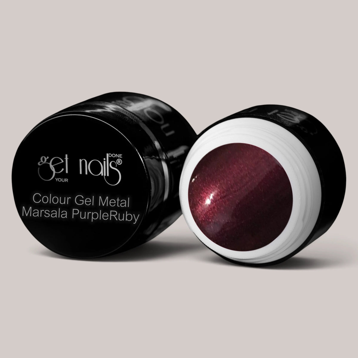 Colour Gel Metal Marsala PurpleRuby | Gel Colorat UV/LED