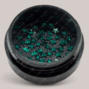 Strasuri Stelute 3mm - Green, 50 buc.