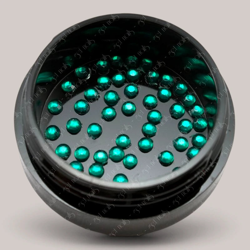 Strasuri Rotund 2mm - Green, 50 buc.