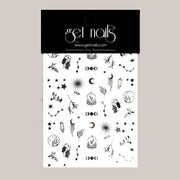 Sticker Art Tattoo 45 GN Silver Astrology