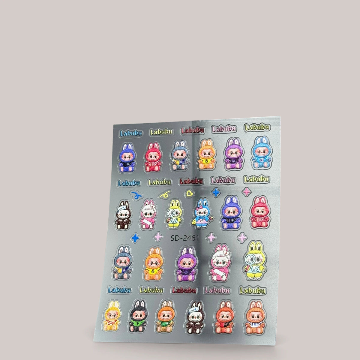 Sticker Nail Art 3D 58 LABUBU Club