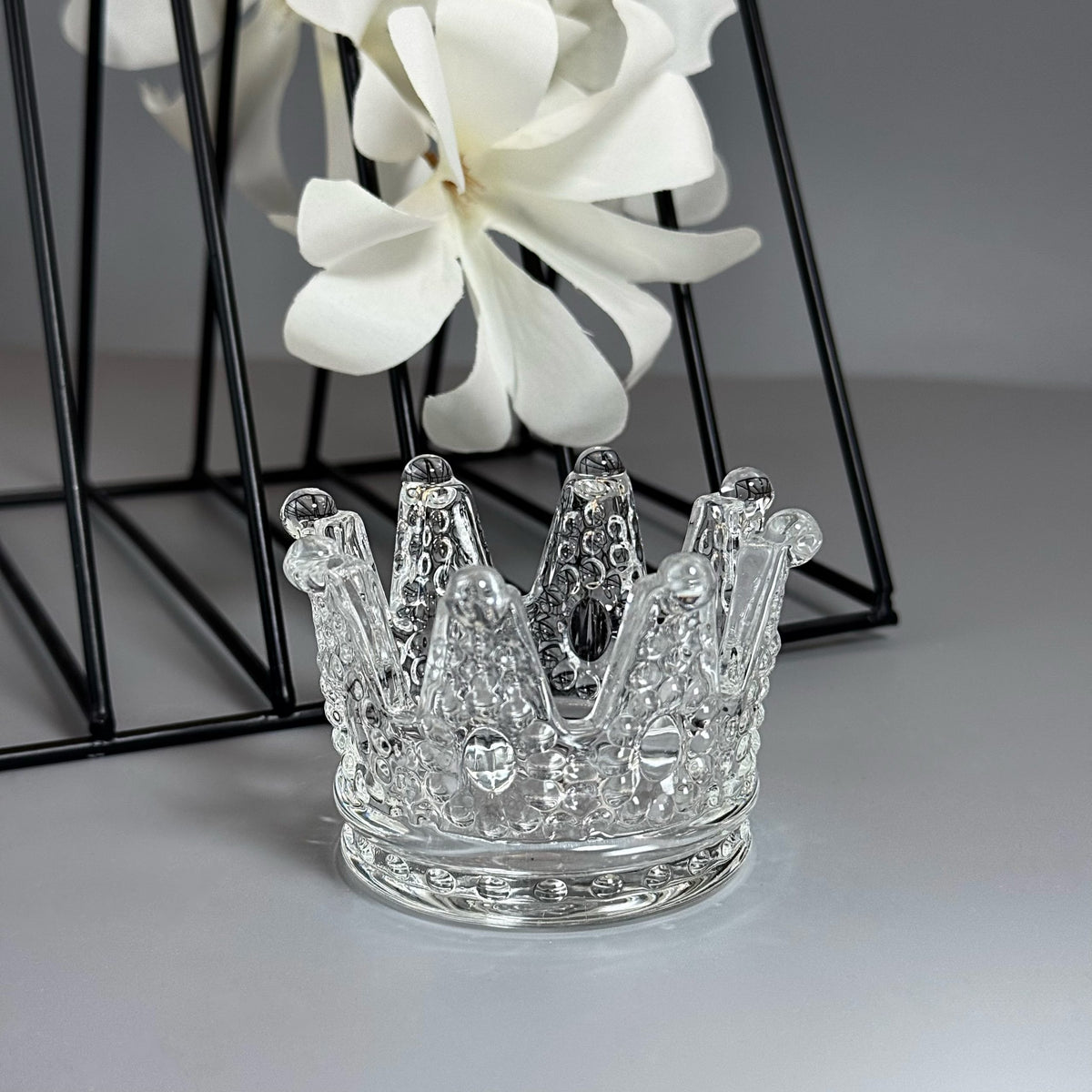 Brush Stand Crown Crystal GN