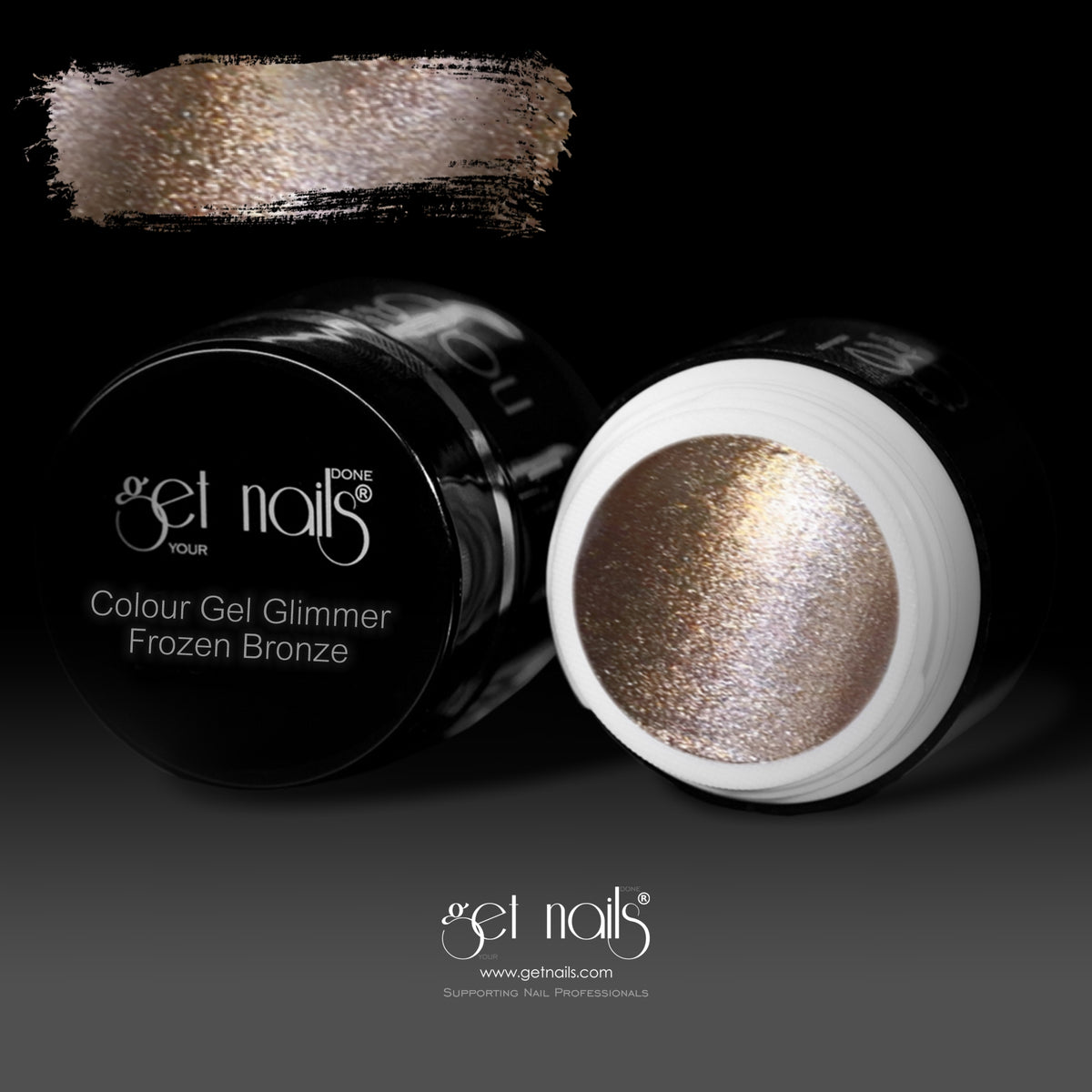Colour Gel Glimmer Frozen Bronze | UV/LED Coloured Gel