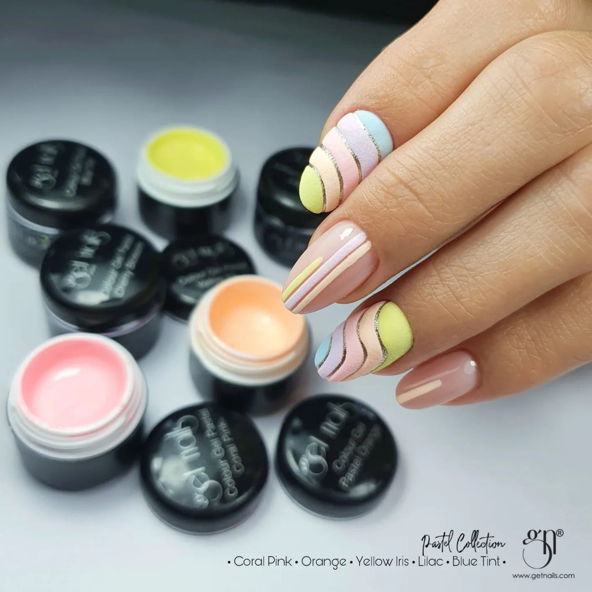 Gel de couleur Pastel Coral Pink | Gel coloré pour ongles UV/LED