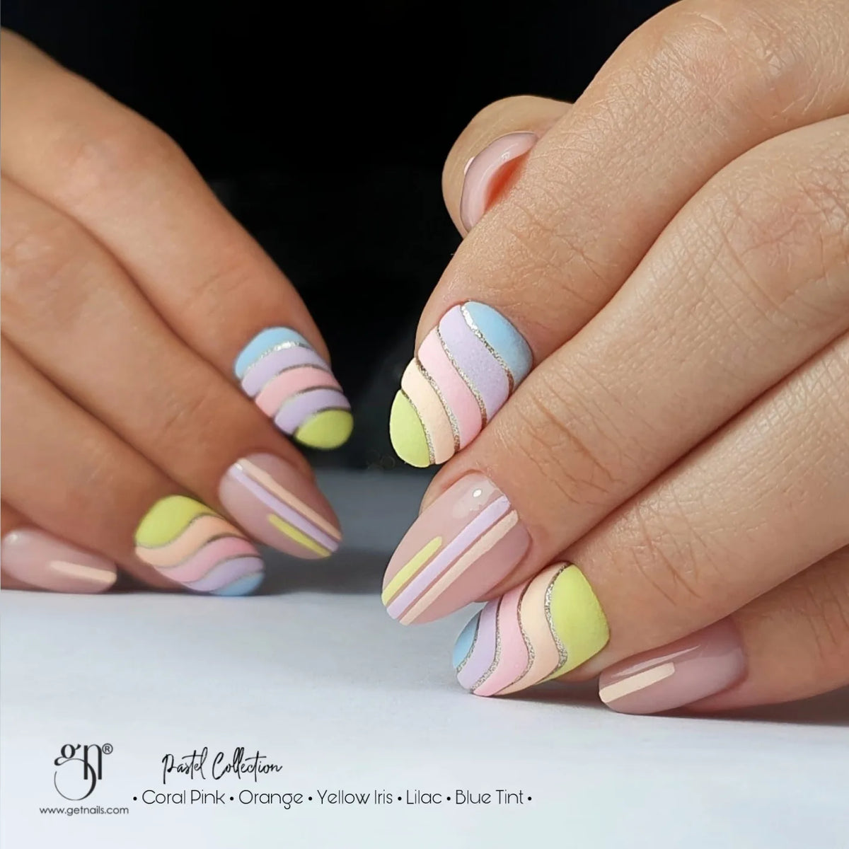 Gel de couleur Pastel Coral Pink | Gel coloré pour ongles UV/LED