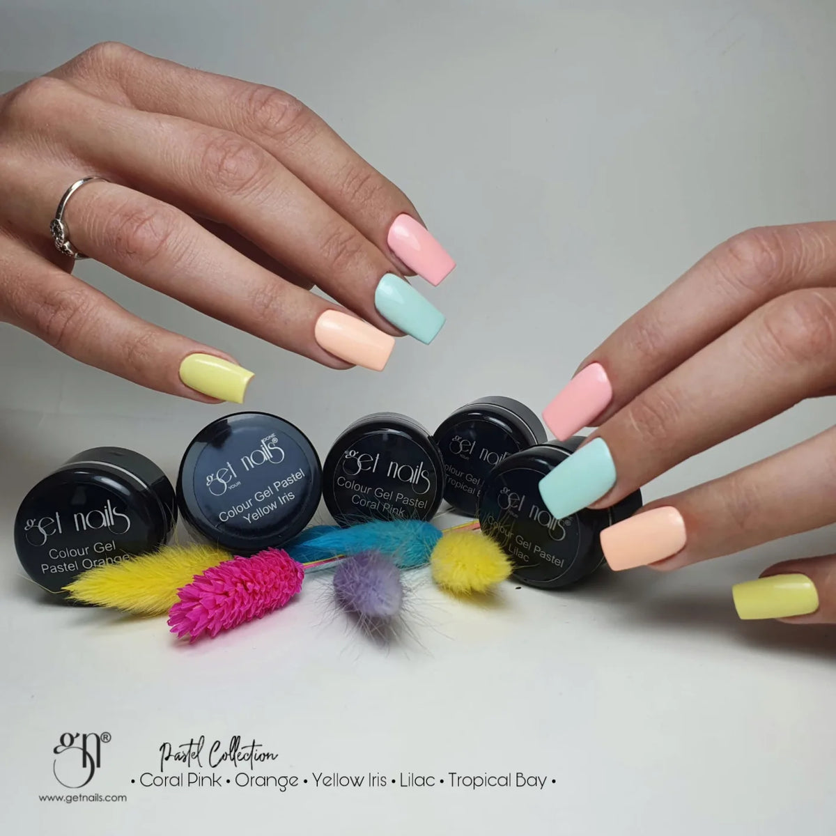 Gel de couleur pastel orange | Gel couleur pour ongles UV/LED