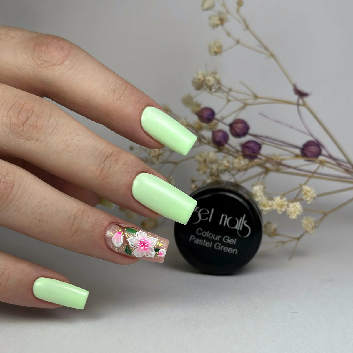 Gel Couleur Vert Pastel | Gel Couleur Ongles UV/LED
