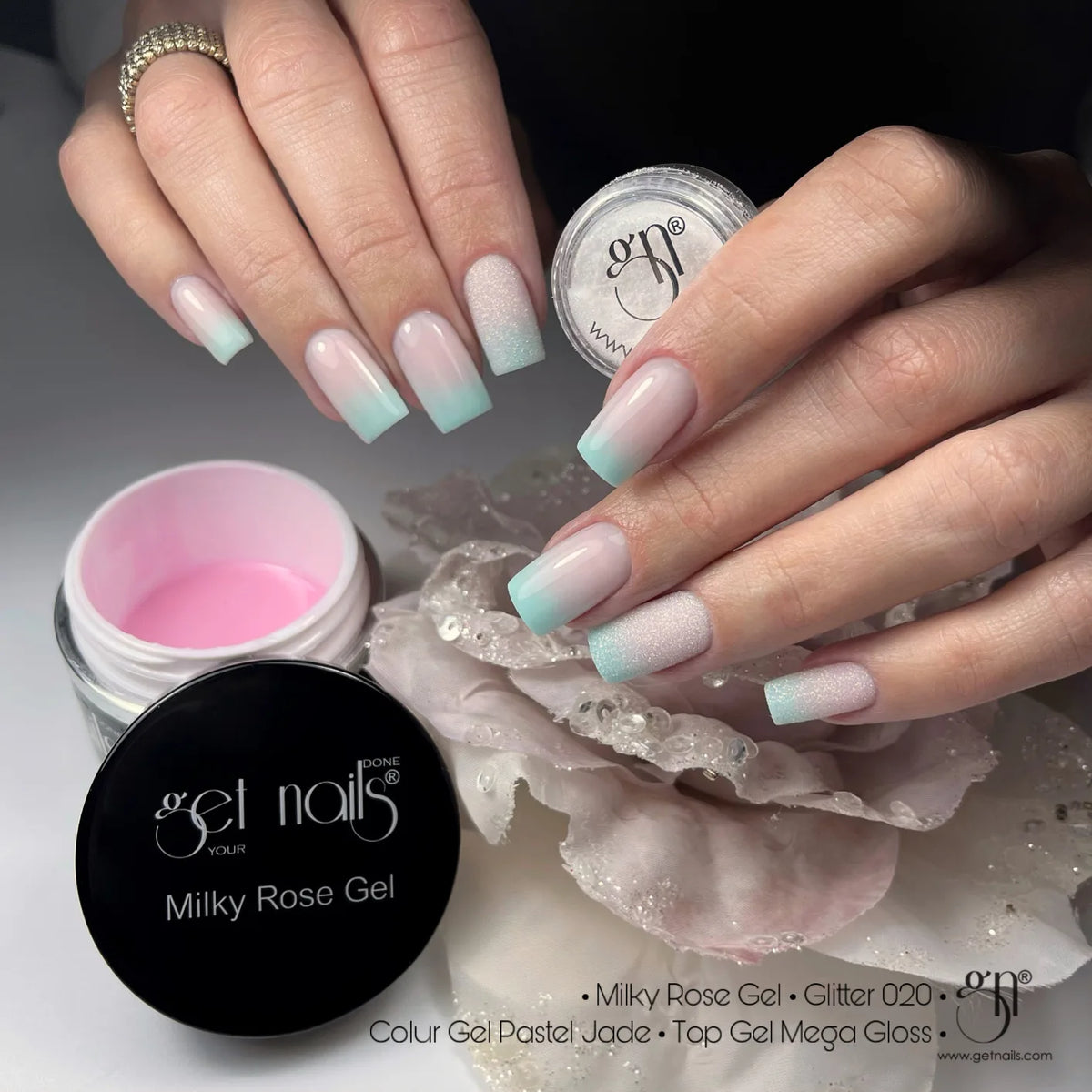Gel Couleur Pastel Jade | Gel Couleur Ongles UV/LED