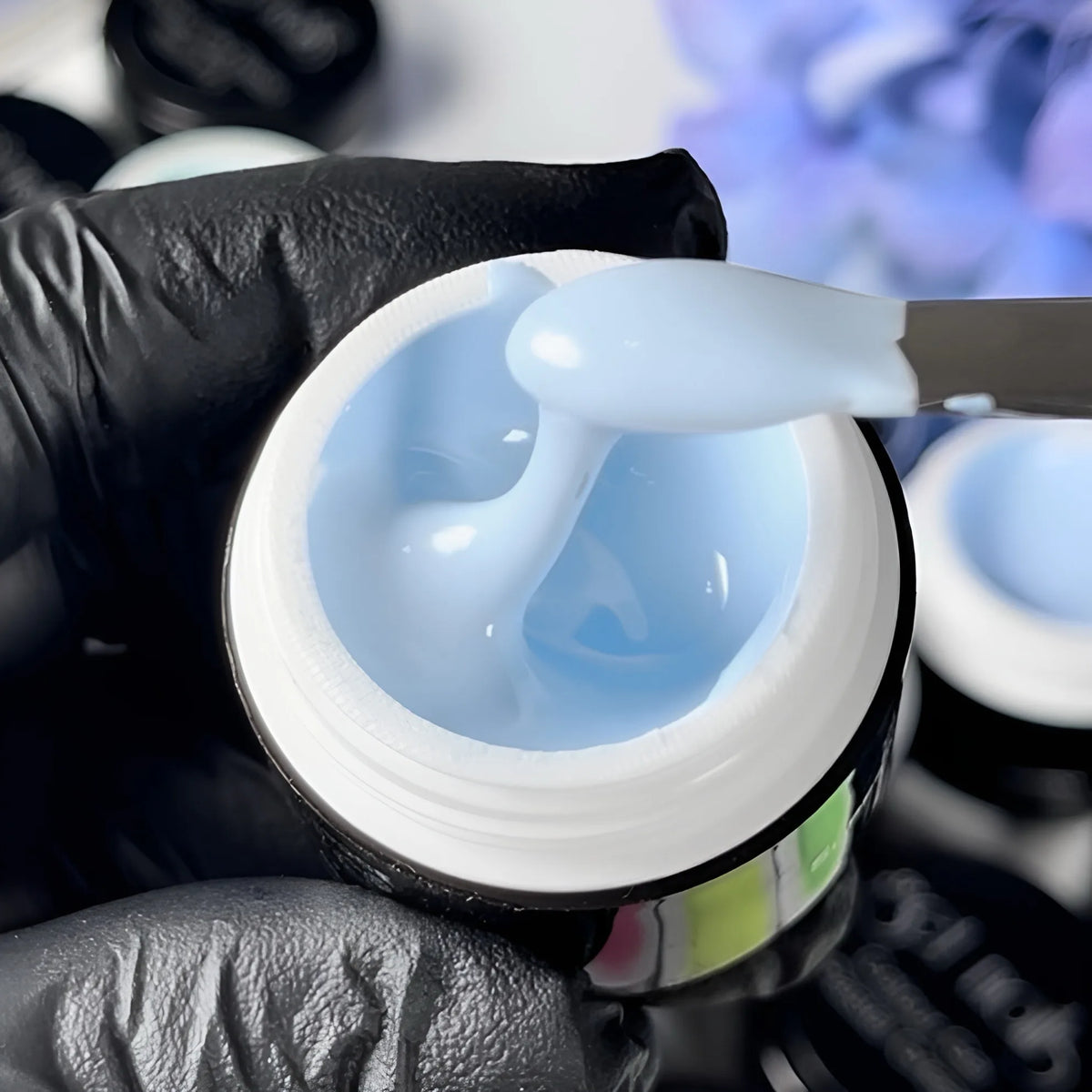 Gel de couleur pastel bleu clair | Gel couleur pour ongles UV/LED