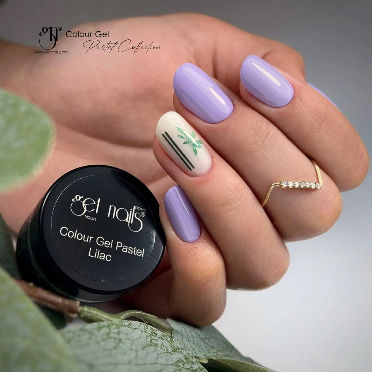 Gel Couleur Pastel Lilas | Gel de couleur pour ongles UV/LED