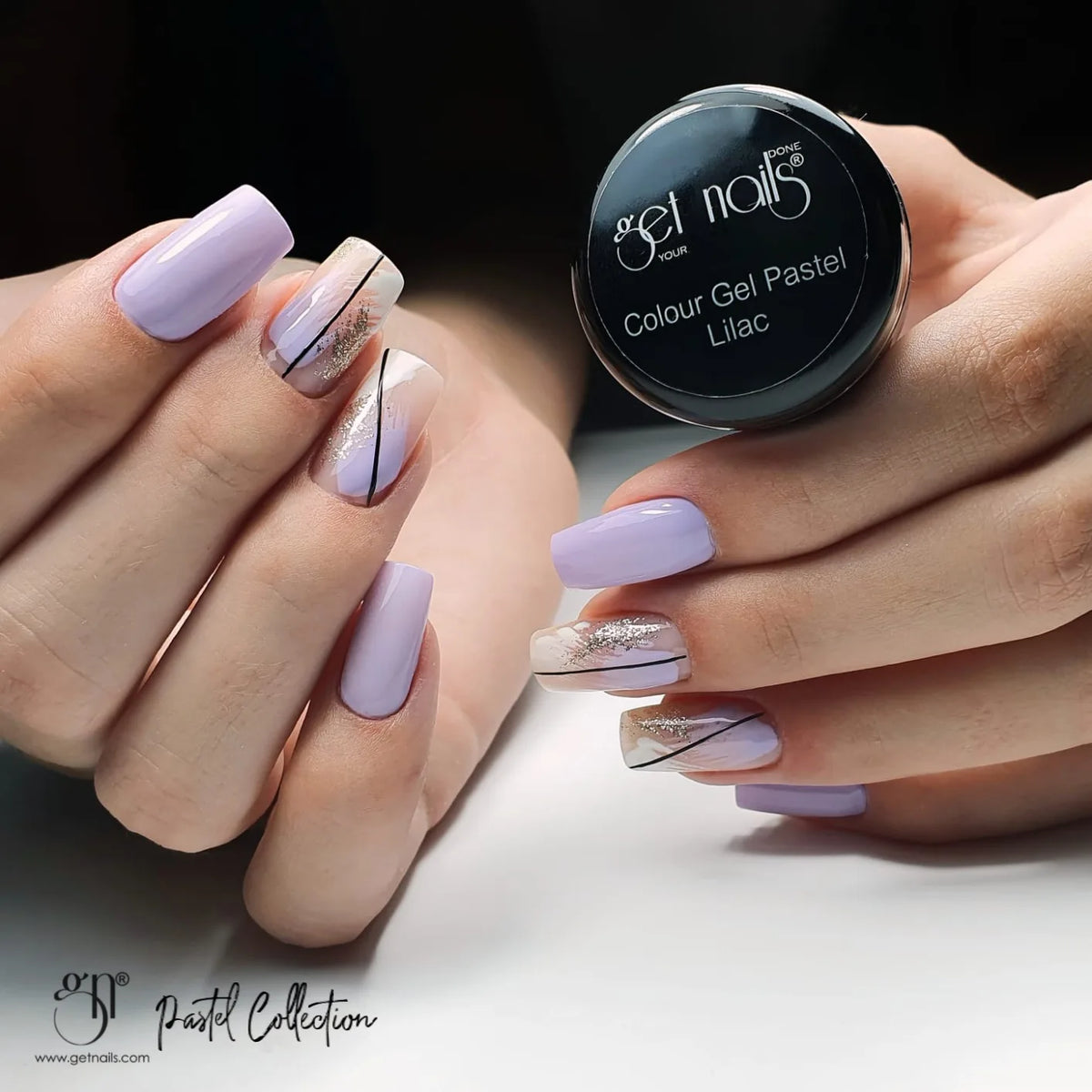 Gel Couleur Pastel Lilas | Gel de couleur pour ongles UV/LED