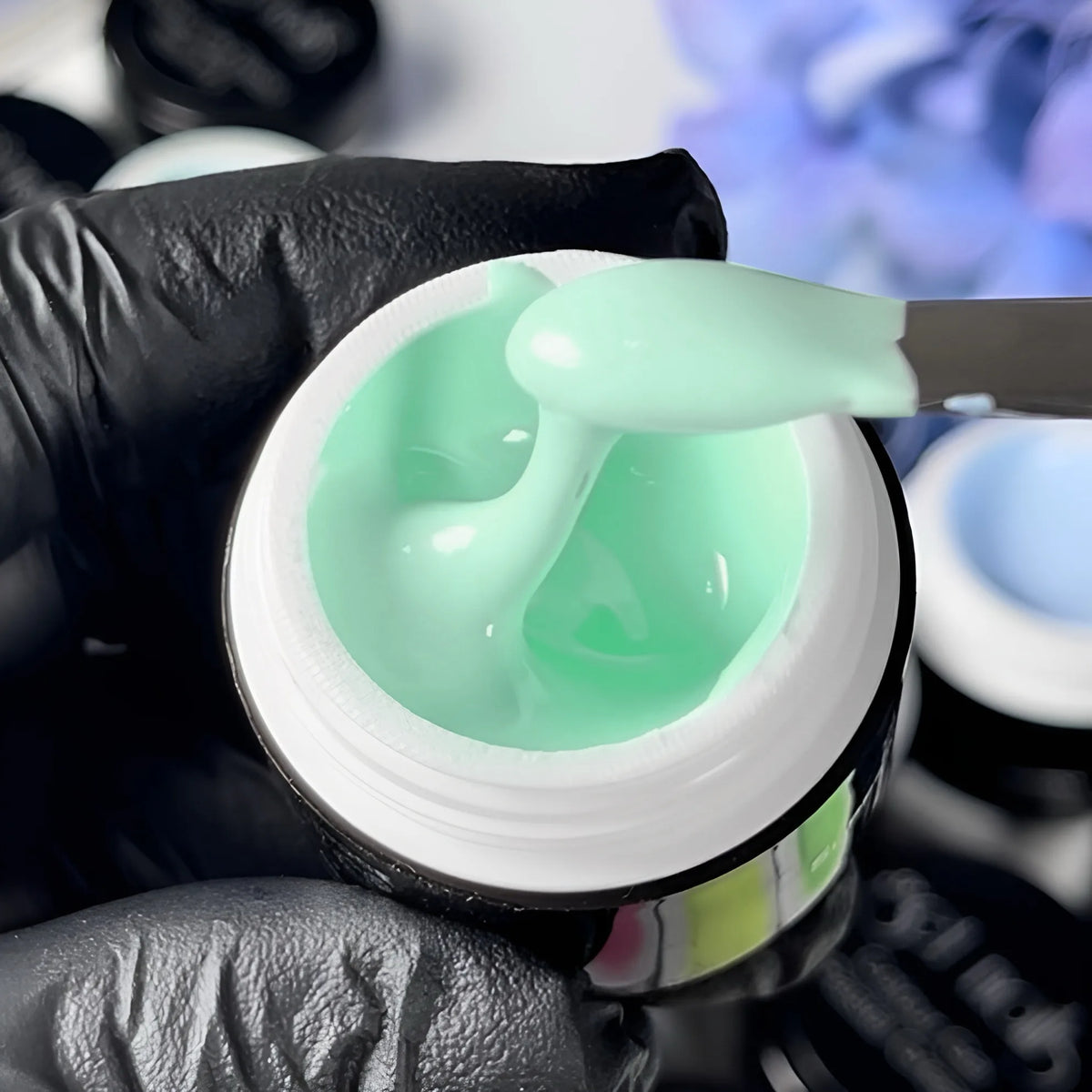 Gel Couleur Pastel Menthe | Gel Coloré pour Ongles UV/LED