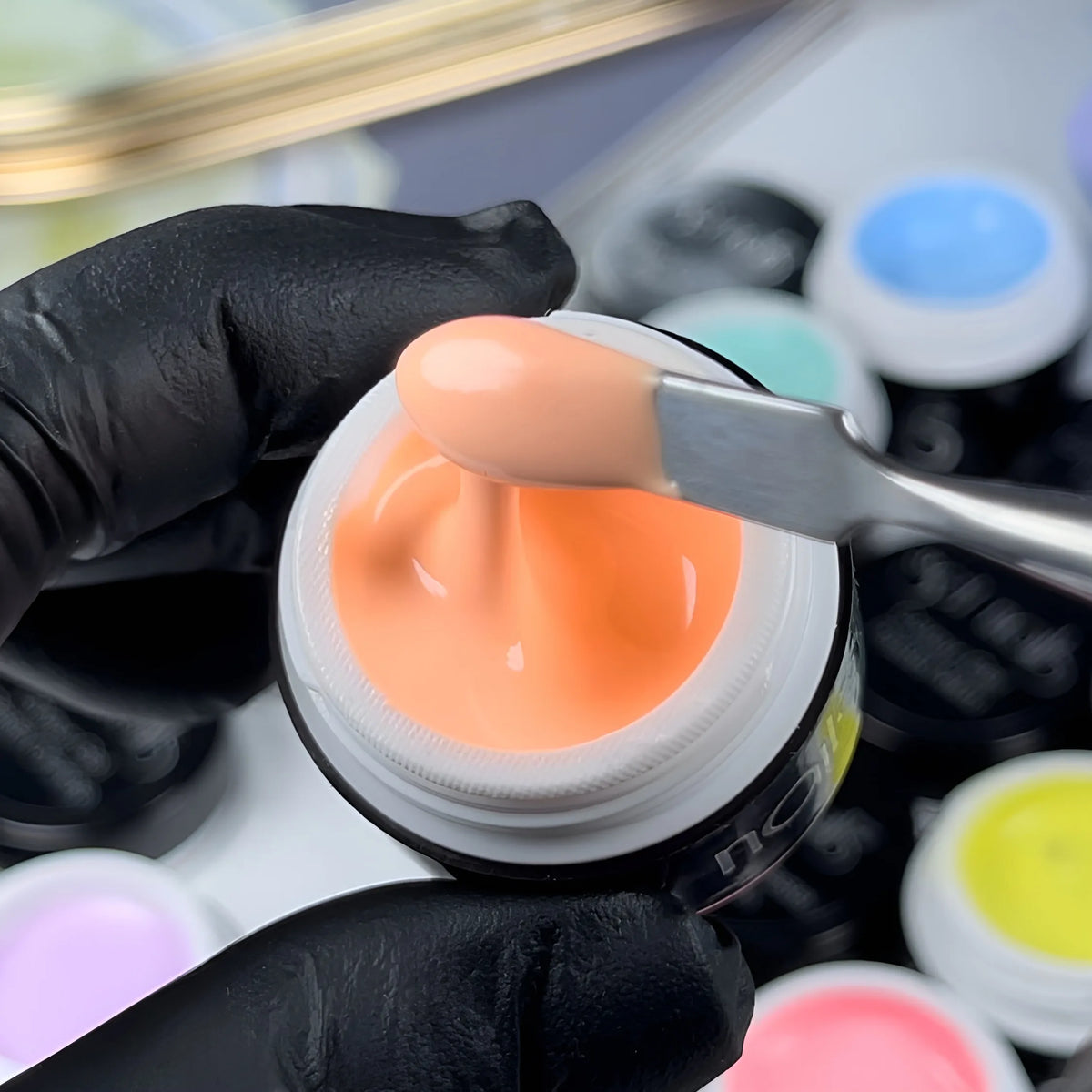 Gel de couleur pastel orange | Gel couleur pour ongles UV/LED