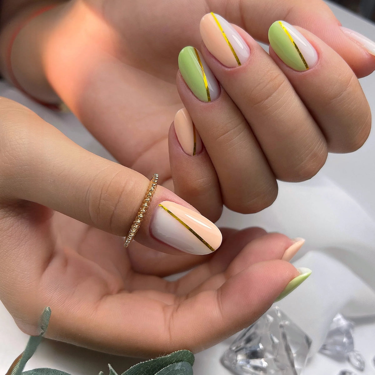 Gel de couleur pastel orange | Gel couleur pour ongles UV/LED