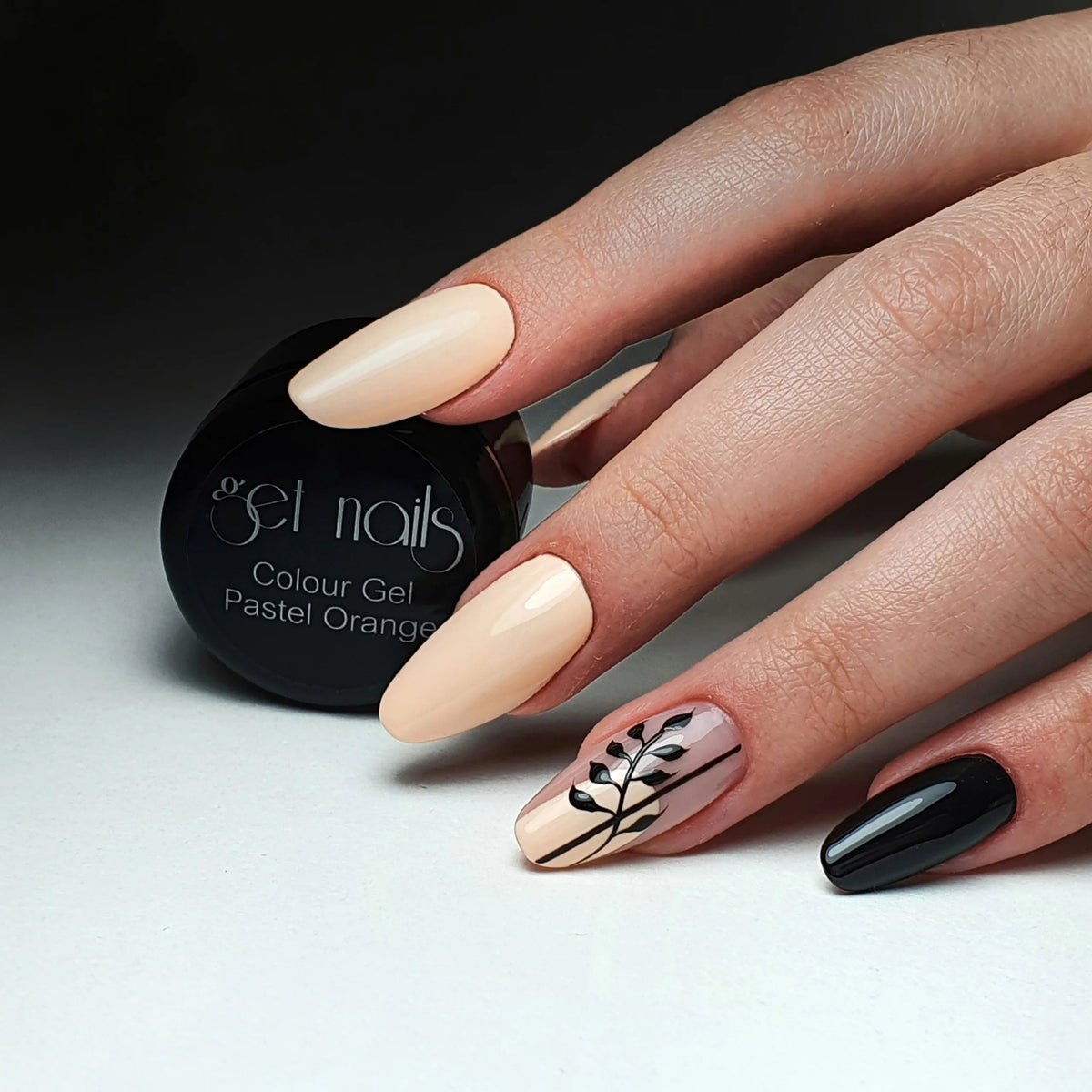 Gel de couleur pastel orange | Gel couleur pour ongles UV/LED
