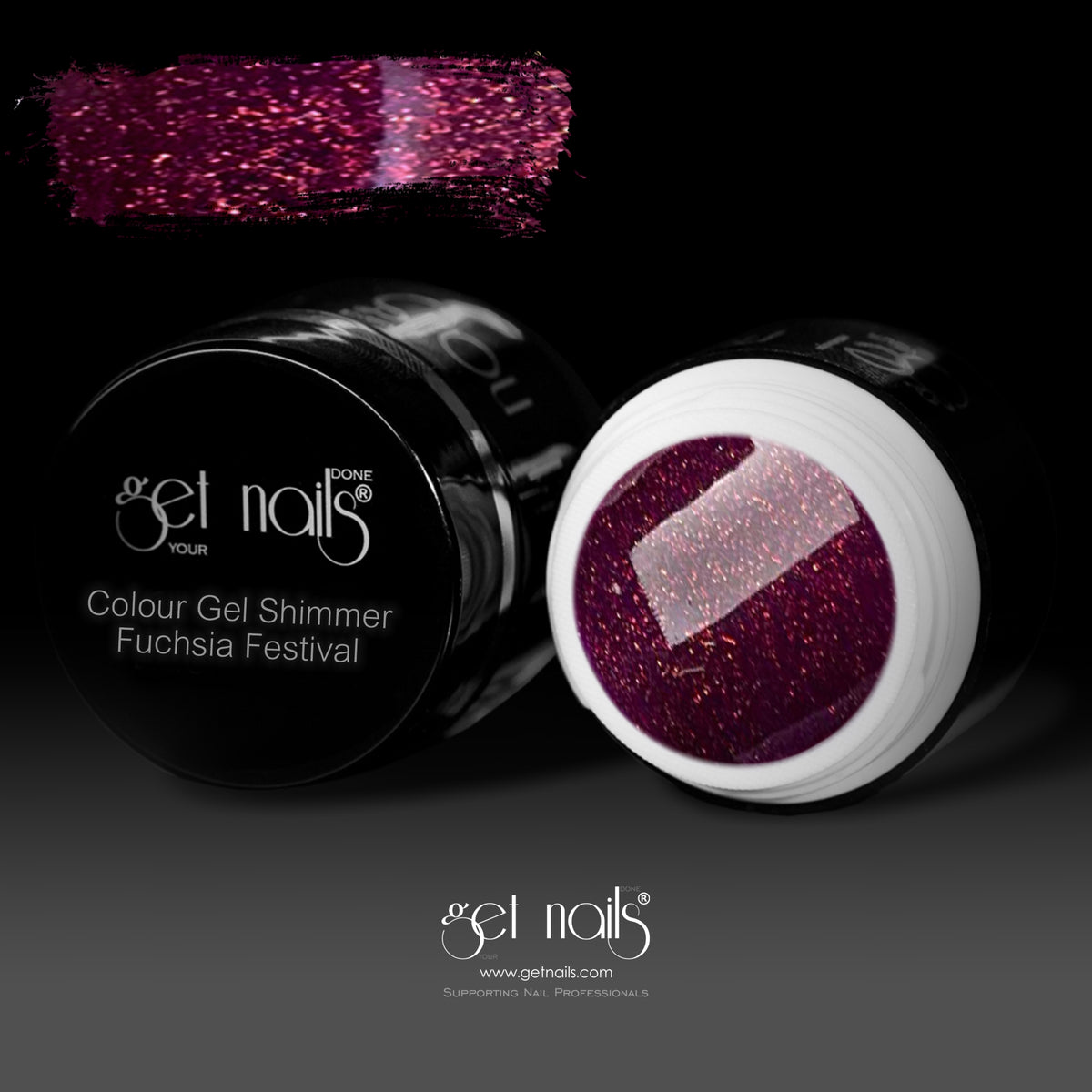 Colour Gel Shimmer Fuchsia Festival | UV/LED Coloured Gel