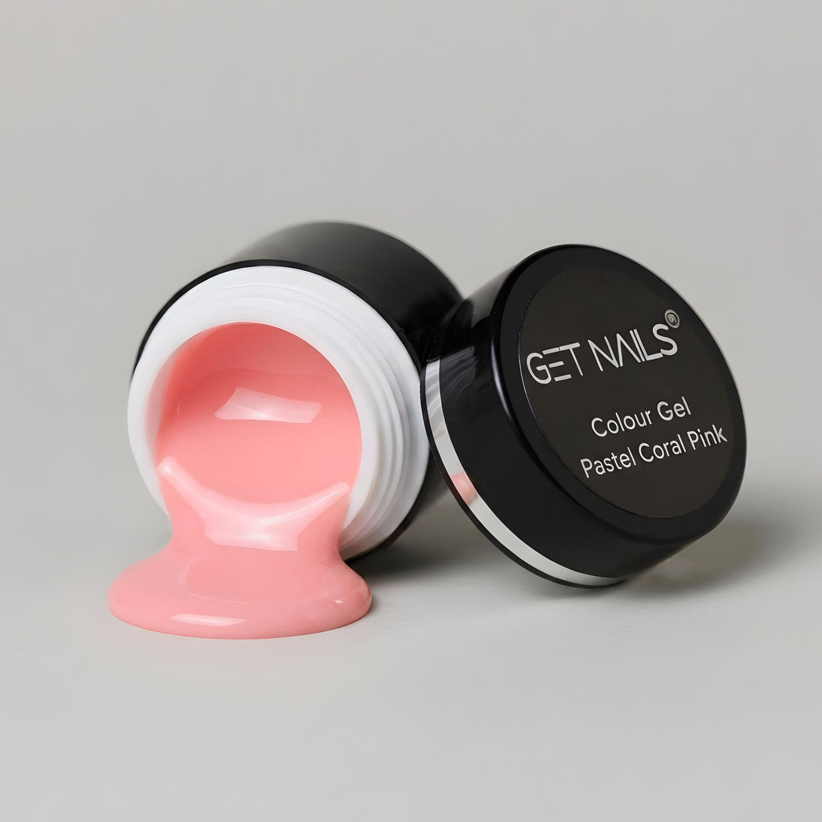 Gel de couleur Pastel Coral Pink | Gel coloré pour ongles UV/LED