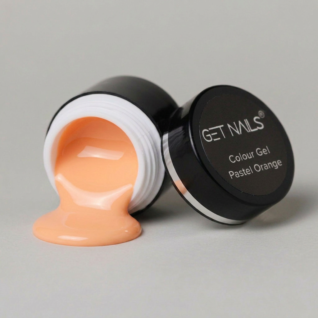 Gel de couleur pastel orange | Gel couleur pour ongles UV/LED